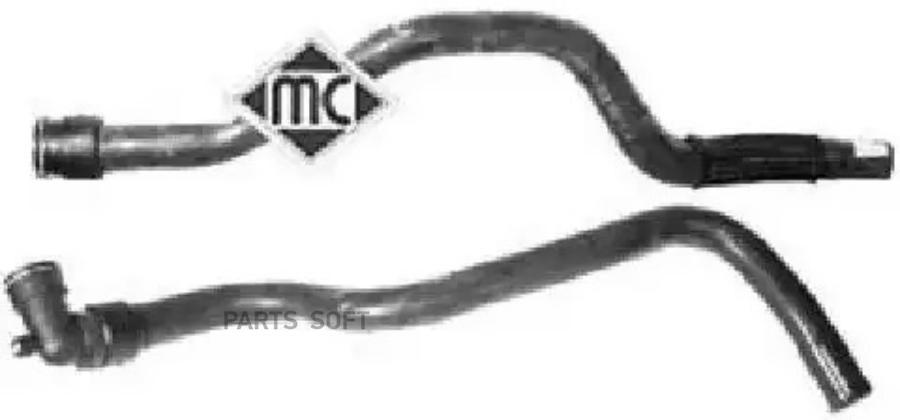 

METALCAUCHO 08938 Патрубок системы охлаждения 1шт