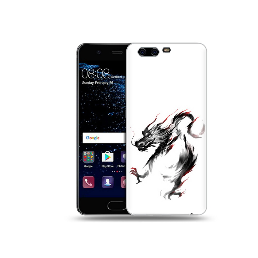 

Чехол MyPads Tocco для Huawei P10 Plus черный дракон (PT60941.40.690), Прозрачный, Tocco
