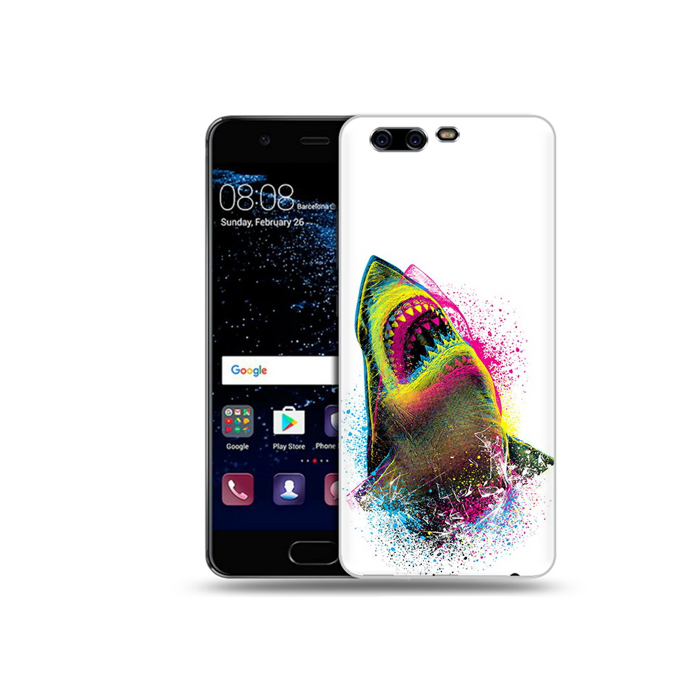 

Чехол MyPads Tocco для Huawei P10 Plus челюсти-2 (PT60941.40.674), Прозрачный, Tocco