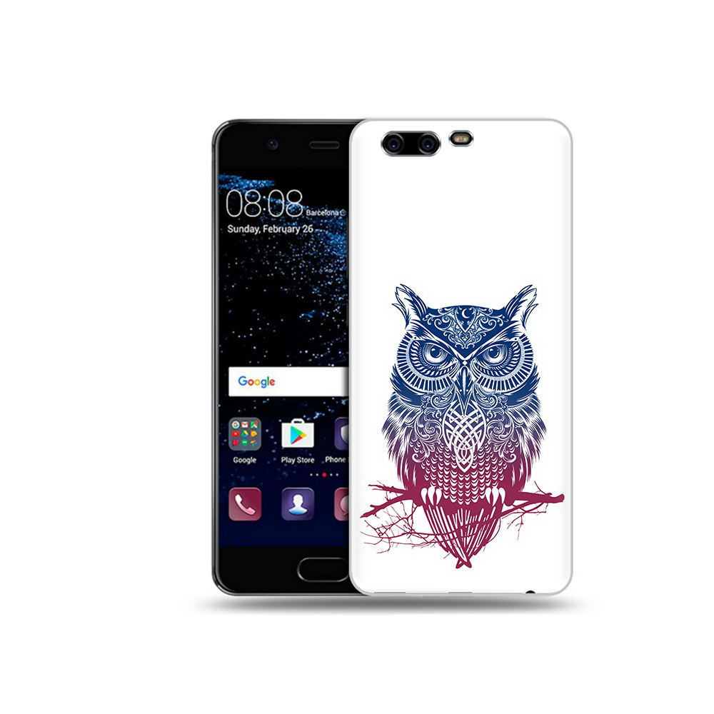 

Чехол MyPads Tocco для Huawei P10 Plus хиппи сова (PT60941.40.664), Прозрачный, Tocco