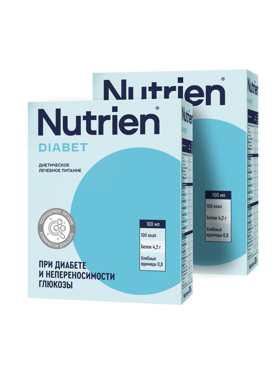 Лечебное энтеральное питание Nutrien нутриэн диабет, сухая смесь, 320 гр, 2 шт