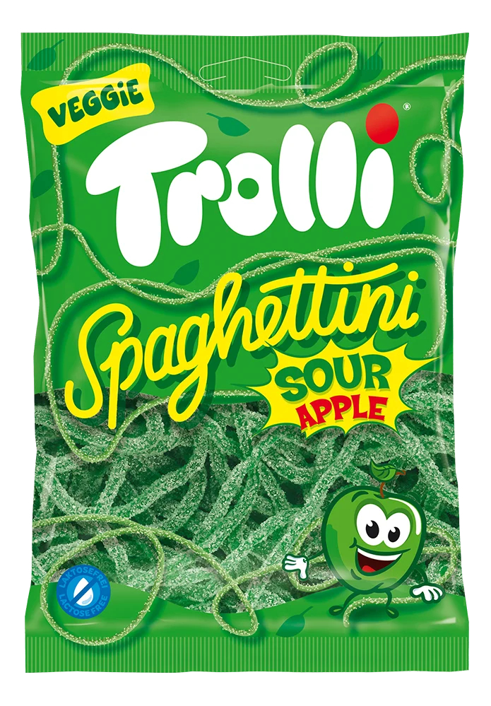 Мармелад Trolli VEGAN Спагетти Яблоко, 100 г