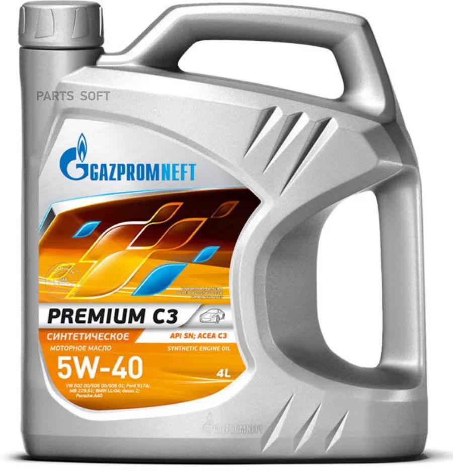 

Моторное масло Gazpromneft синтетическое Premium C3 5W40 4л