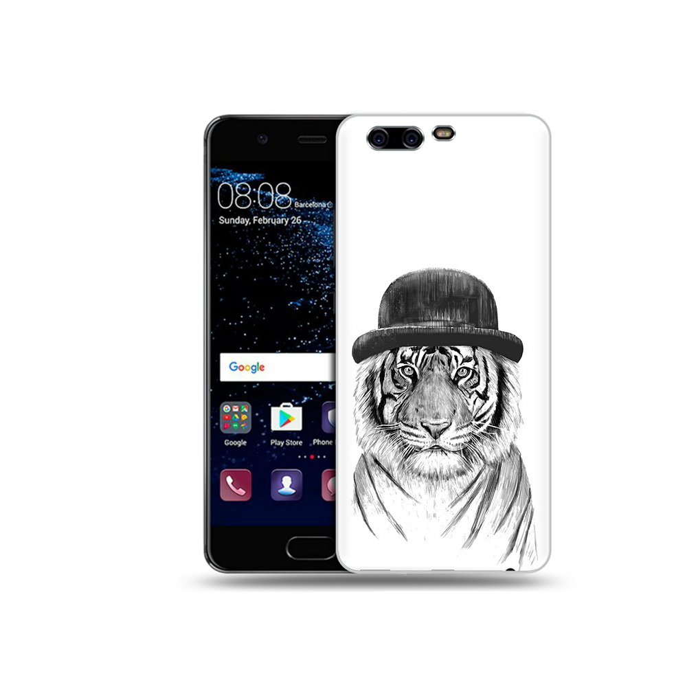 

Чехол MyPads Tocco для Huawei P10 Plus тигр британец (PT60941.40.641), Прозрачный, Tocco