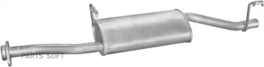 

POLMOSTROW 08369 Глушитель средняя часть 1шт