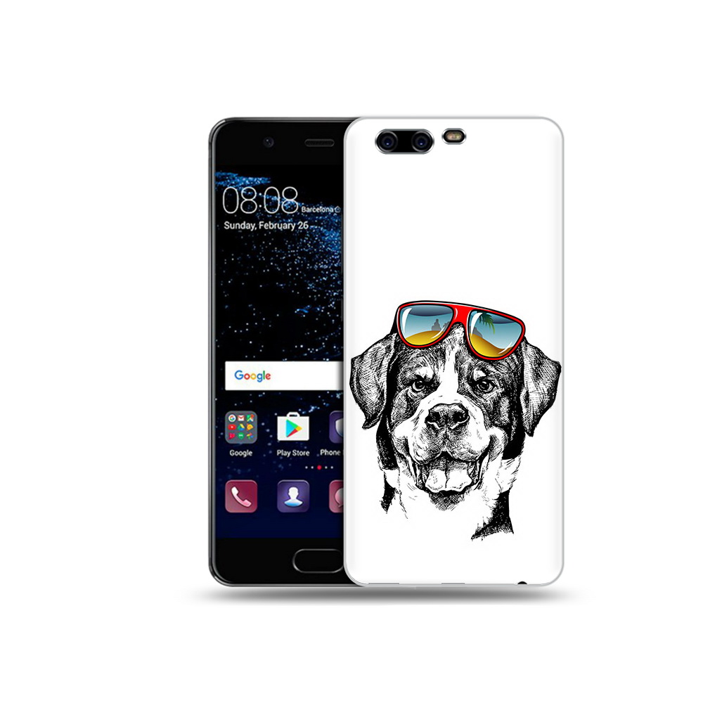

Чехол MyPads Tocco для Huawei P10 Plus счастливая собака (PT60941.40.631), Прозрачный, Tocco