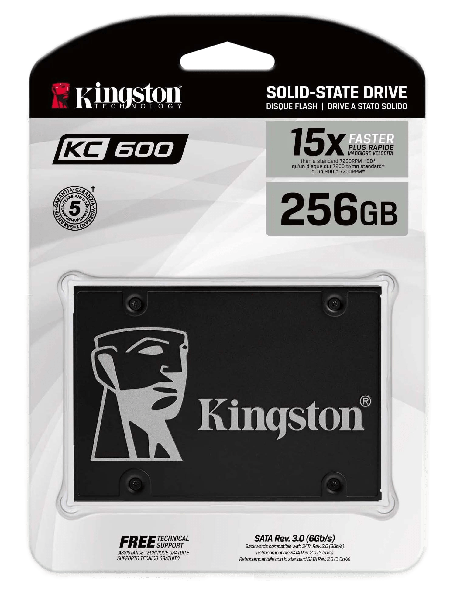 

SSD накопитель Kingston SKC600-256G 2.5" 256 ГБ (SKC600-256G), SKC600-256G