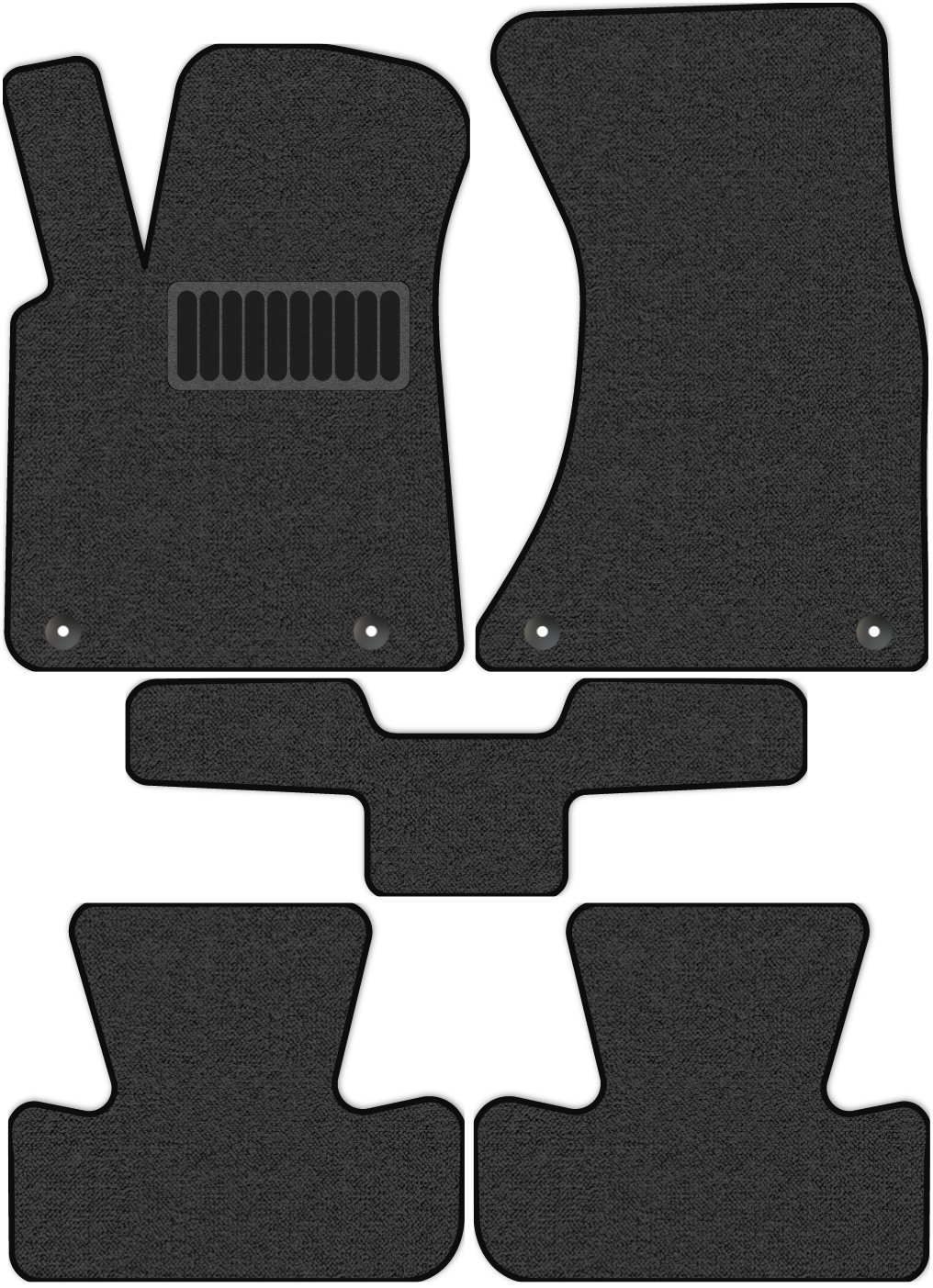 фото Коврики текстильные allmone премиум+ audi q5 i (8r, 8rb) (2008-2017) 1215-s5ylt-p02k темно