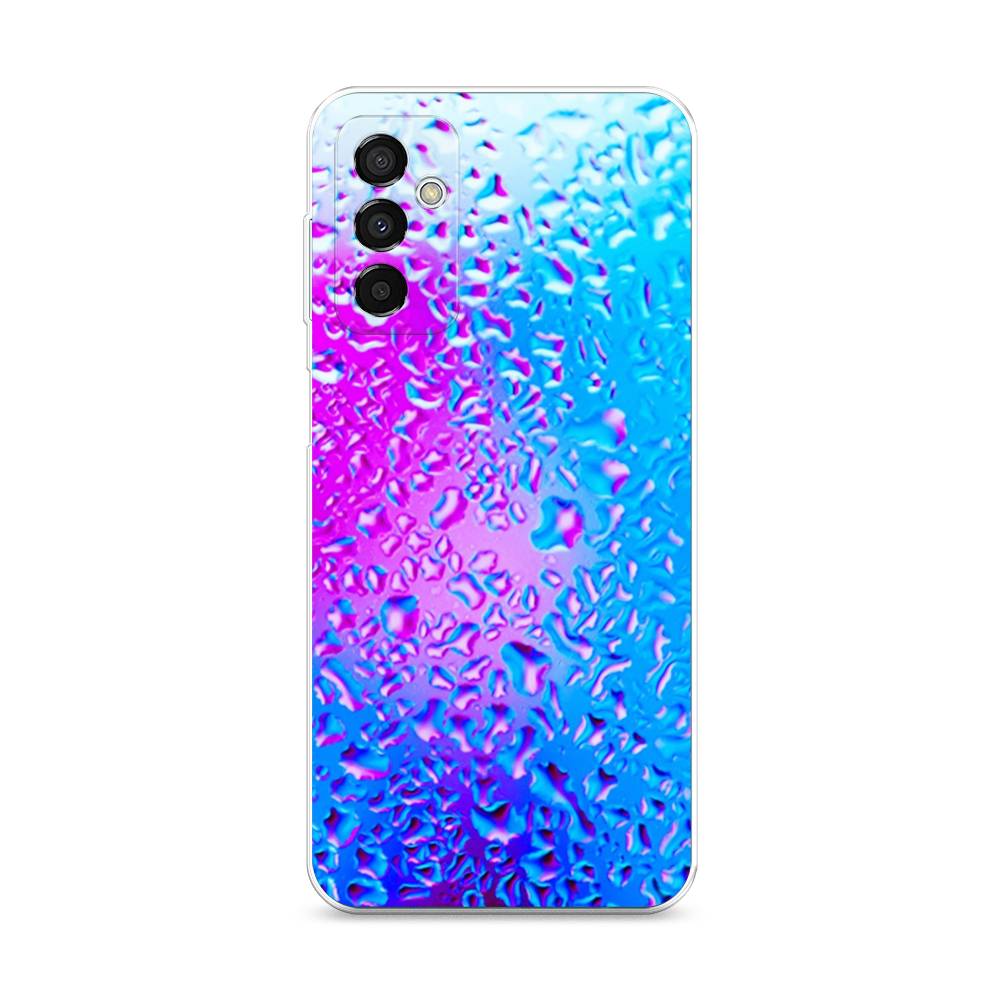 

Чехол на Samsung Galaxy M23 5G "Капли на стекле", Голубой;розовый, 2105550-3
