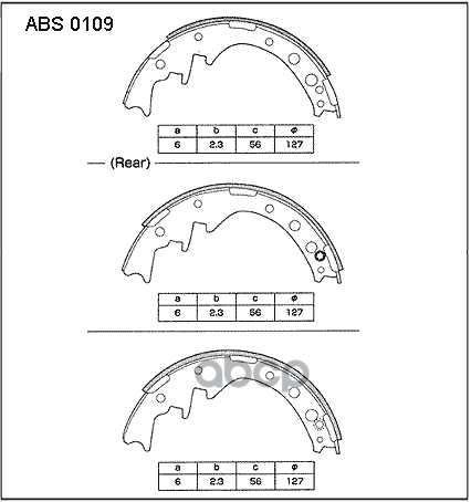 

Комплект тормозных колодок ALLIED NIPPON abs0109