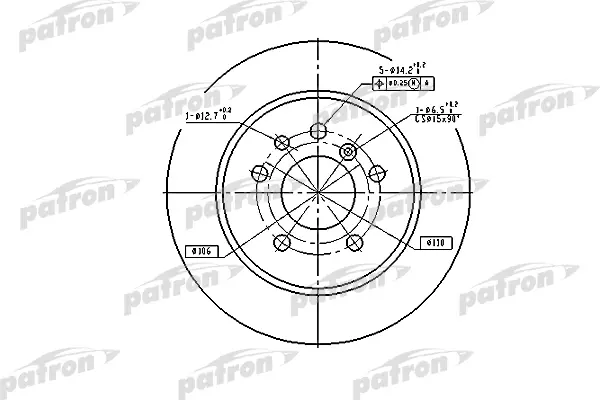 

Диск тормозной задн OPEL: OMEGA A 94, OMEGA A универсал 94, SENATOR B 87-93 PATRON PBD1613