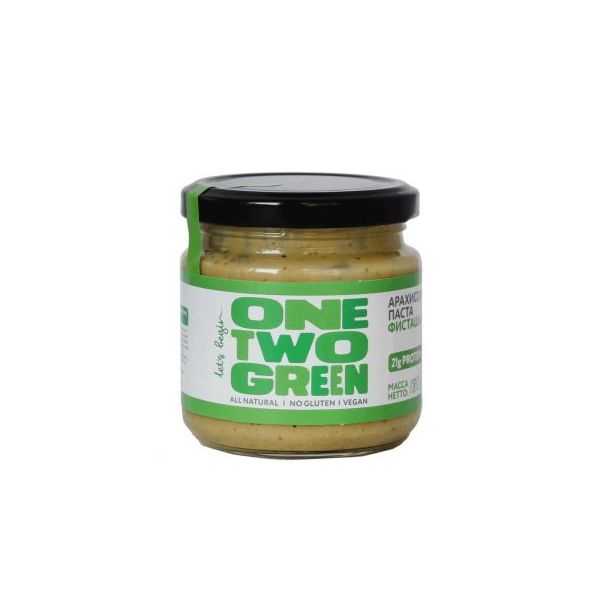 

Паста OneTwoGreen арахисовая с фисташками 180 г
