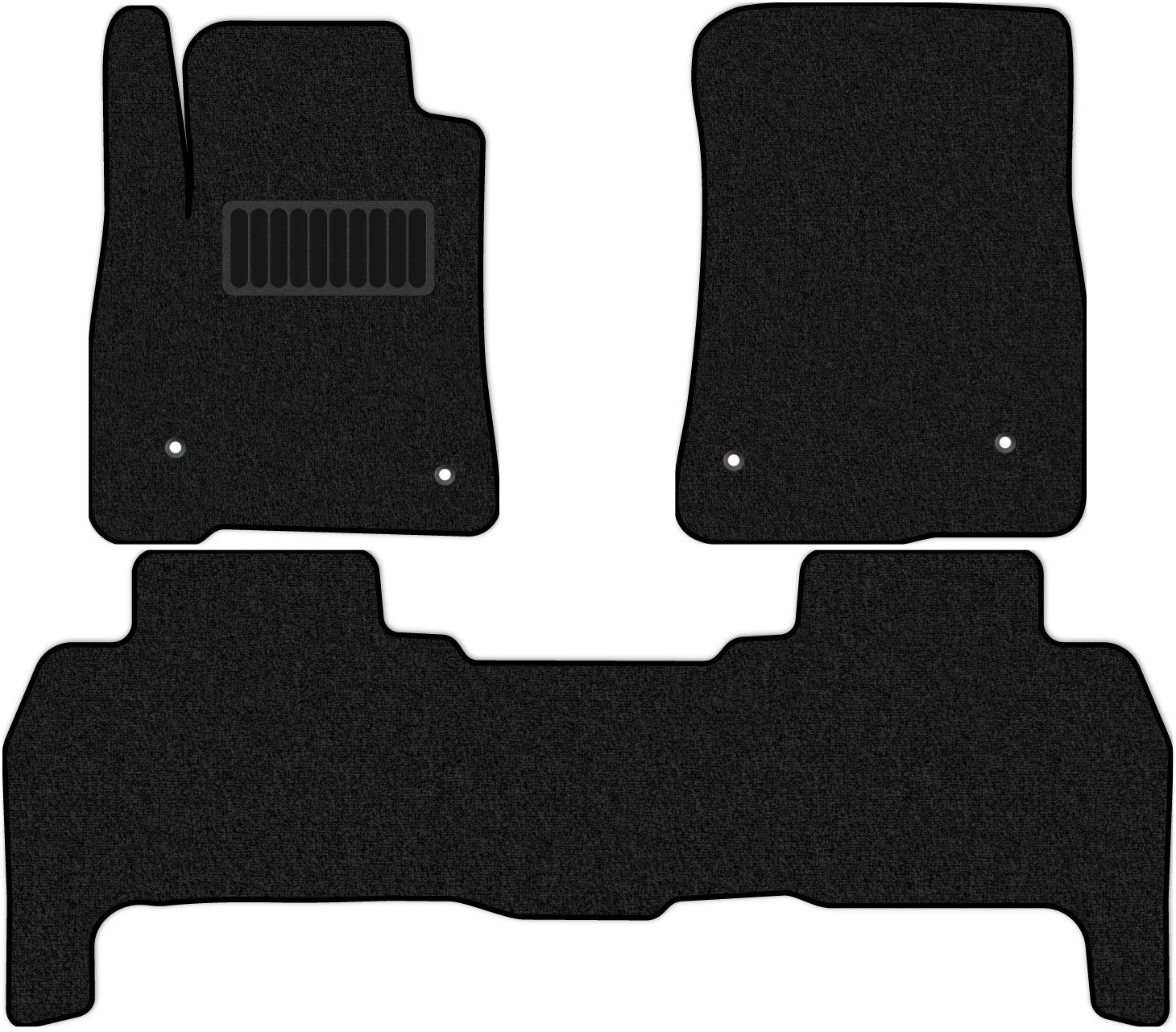 

Коврики в салон Премиум+ для Toyota Land Cruiser 11 2007 - 2012, 3 шт. черный, текстиль, 4821-S3YL-P