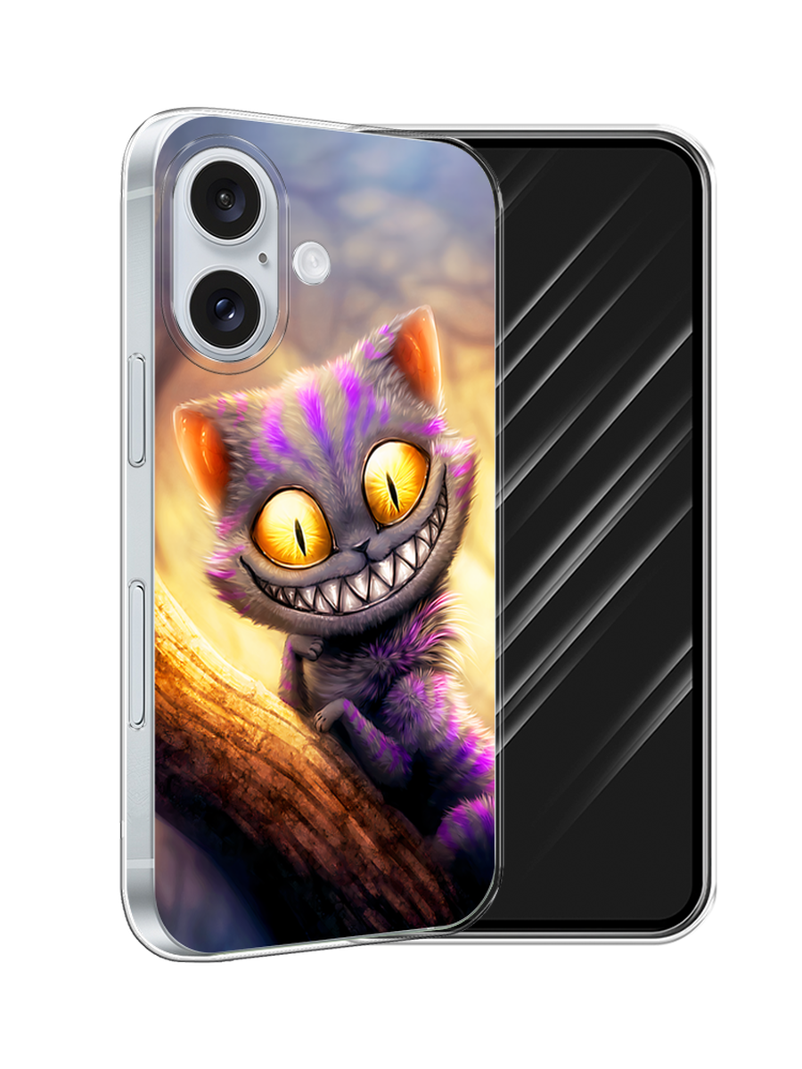 

Чехол Awog на Apple iPhone 16 "Cheshire Cat", Фиолетовый;желтый, 16050-1