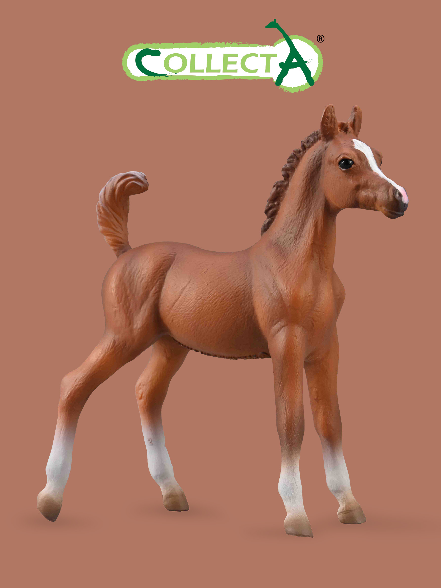 Фигурка животного Жеребенок лошади Арабской - каштановый Collecta