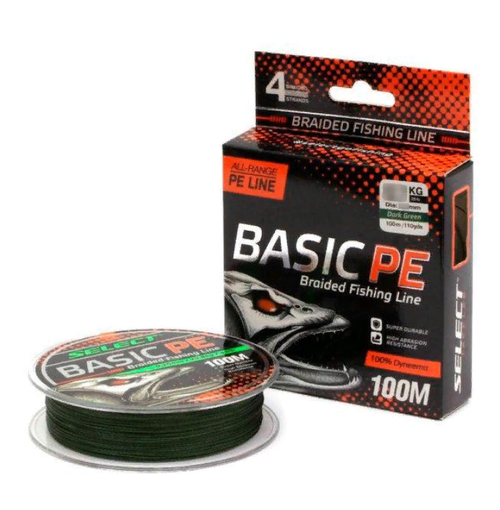 

Шнур Select Basic 100м. 0.24мм. Dark Green, Зеленый, Basic