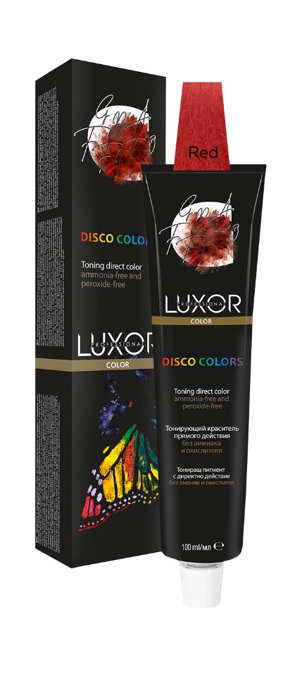 Тонирующий краситель без аммиака и окислителя Luxor Professional Красный 100 мл