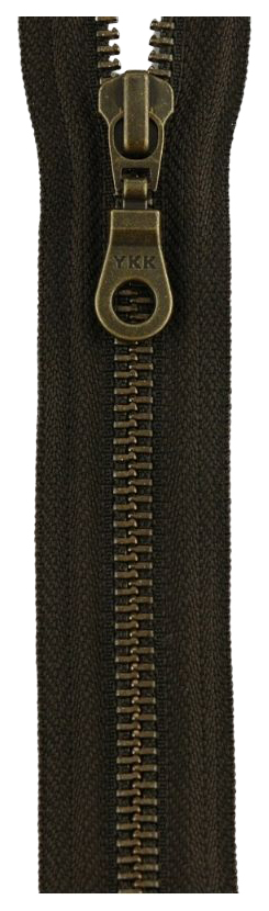 

Застежка-молния YKK 0503311/60, 916 темно-коричневый тип 5 (5,75мм), разъемная, 60см