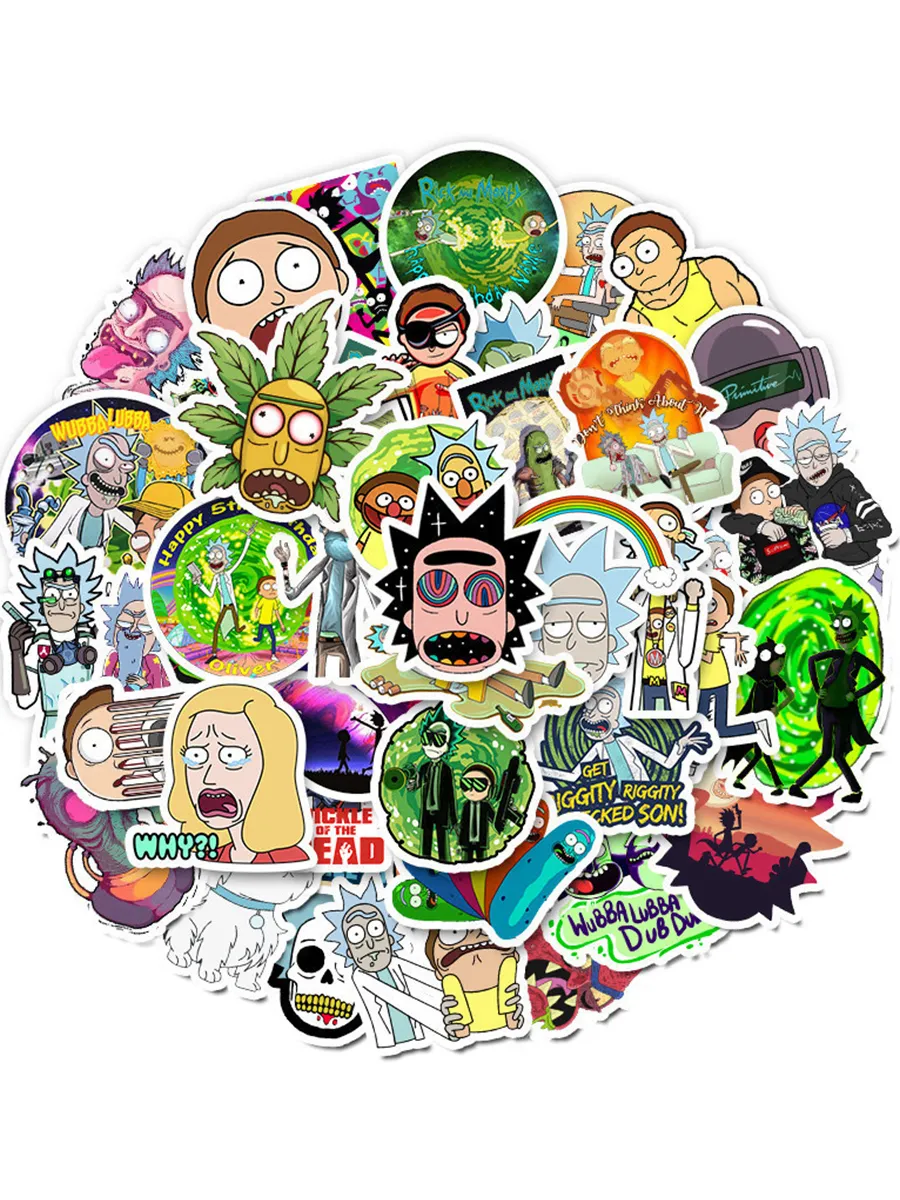 

Набор наклеек Sticker Bombing "Рик и Морти" 85 штук, рикиморти