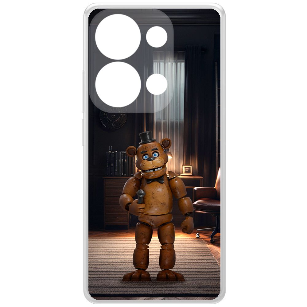 

Чехол-накладка Krutoff Clear Case ФНАФ - Медведь Фредди для Xiaomi Redmi Note 13 Pro 4G, Прозрачный