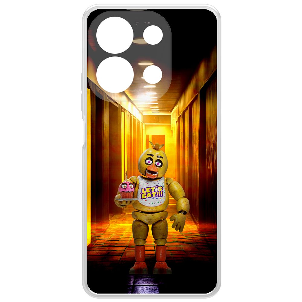 Чехол-накладка Krutoff Clear Case ФНАФ - Чика для Xiaomi Redmi Note 13 4G