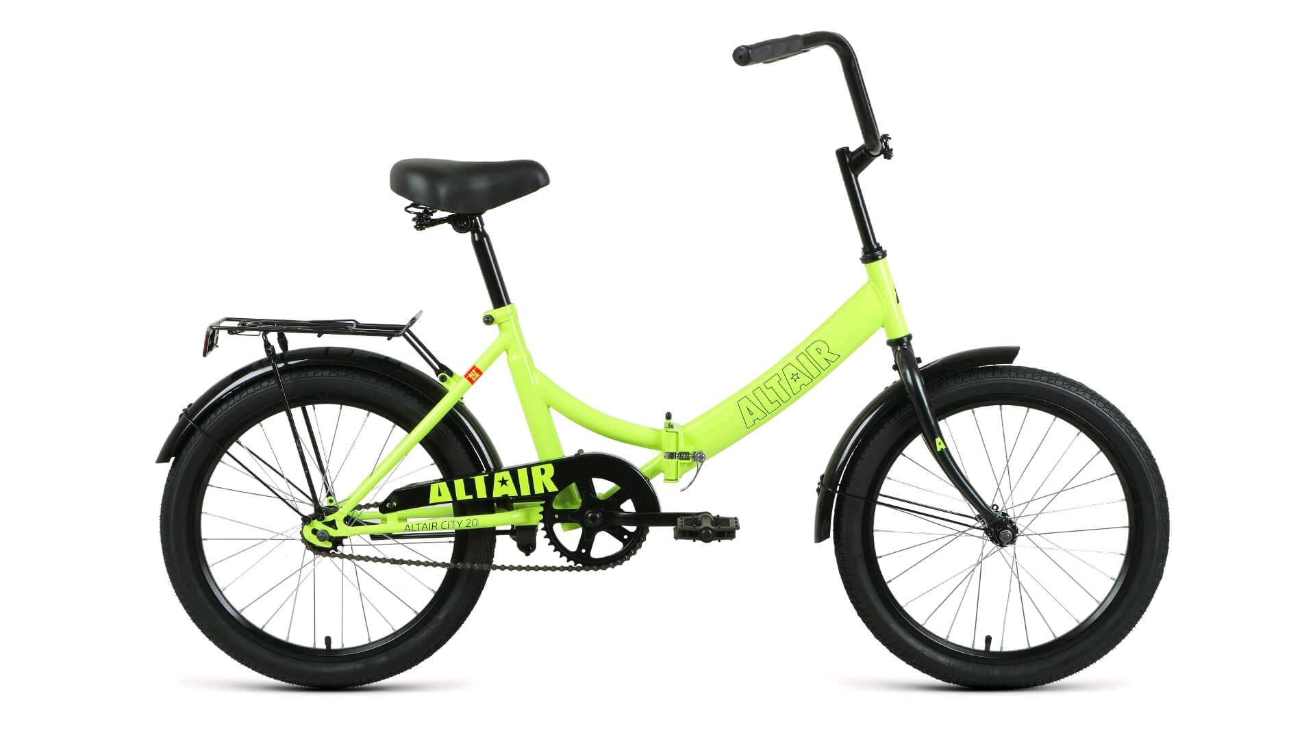 

20 ALTAIR CITY 20 (20" 1 ск. рост. 14") 2022, ярко-зеленый/черный, RBK22AL20004 Велосипед