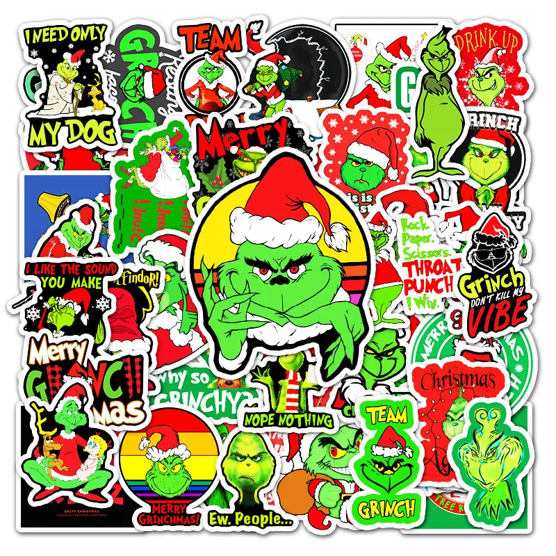 

Набор наклеек Sticker Bombing "Гринч" 52 штуки, гринч