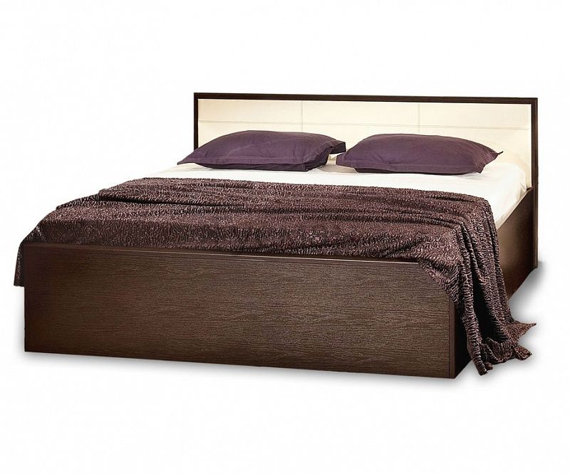 

Кровать 180*200 без ортопед. осн. Амели 1 (Венге)