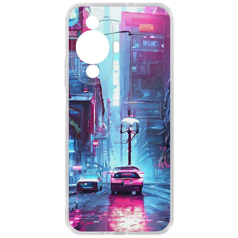 

Чехол-накладка Krutoff Clear Case Киберпанк Улица для Huawei Nova 11, Прозрачный