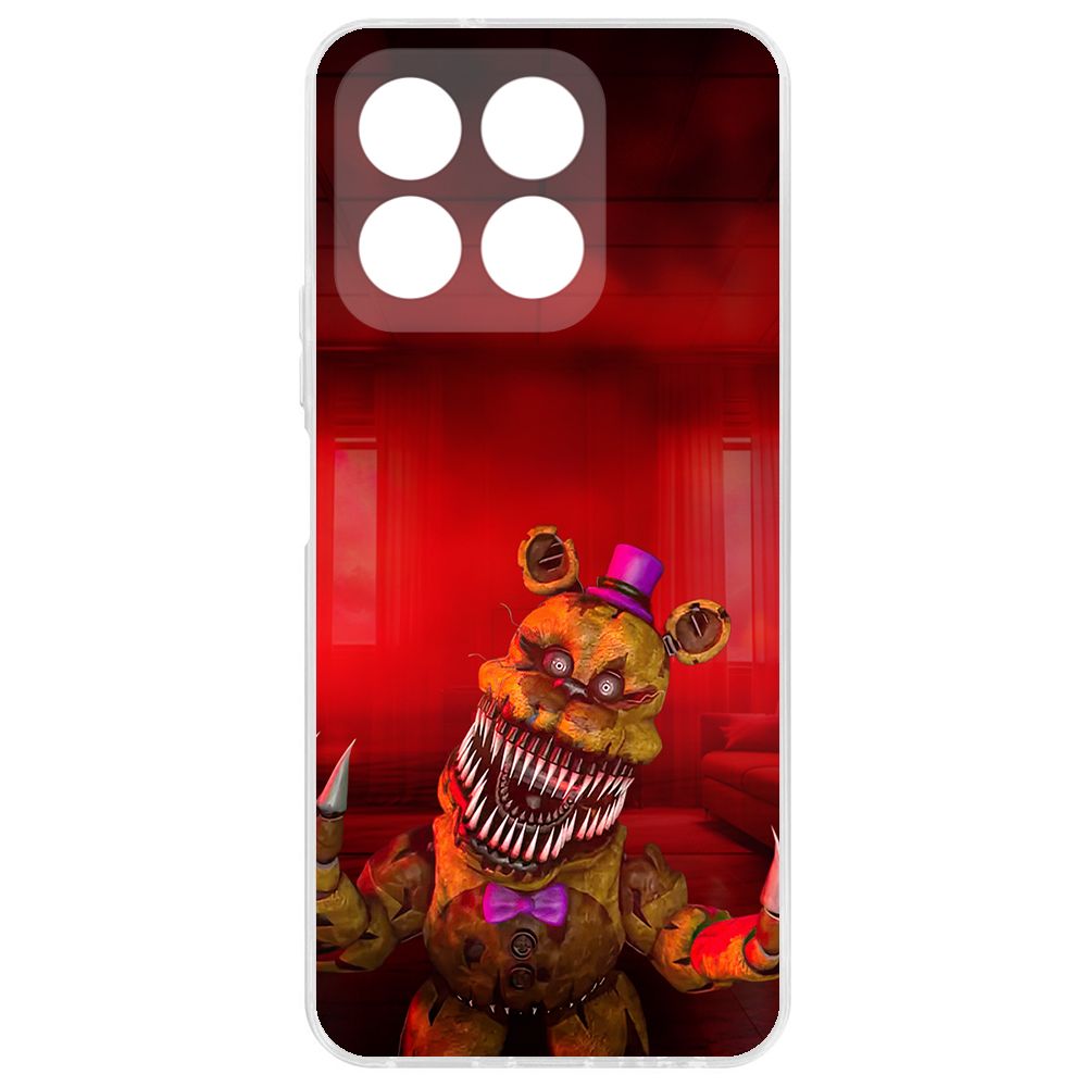 

Чехол-накладка Krutoff Clear Case ФНАФ - Фредди атакует для Honor X8b, Прозрачный