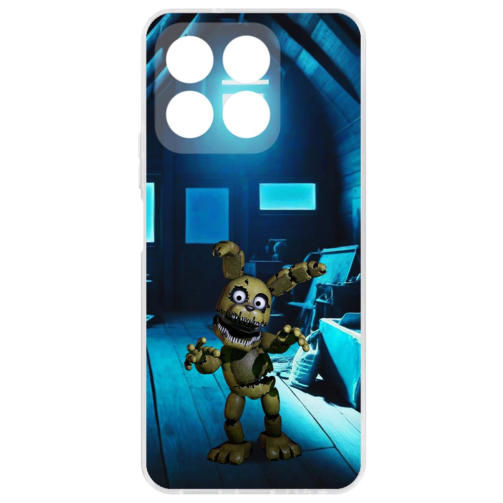 

Чехол-накладка Krutoff Clear Case ФНАФ - Плюштрап для Honor X8b, Прозрачный