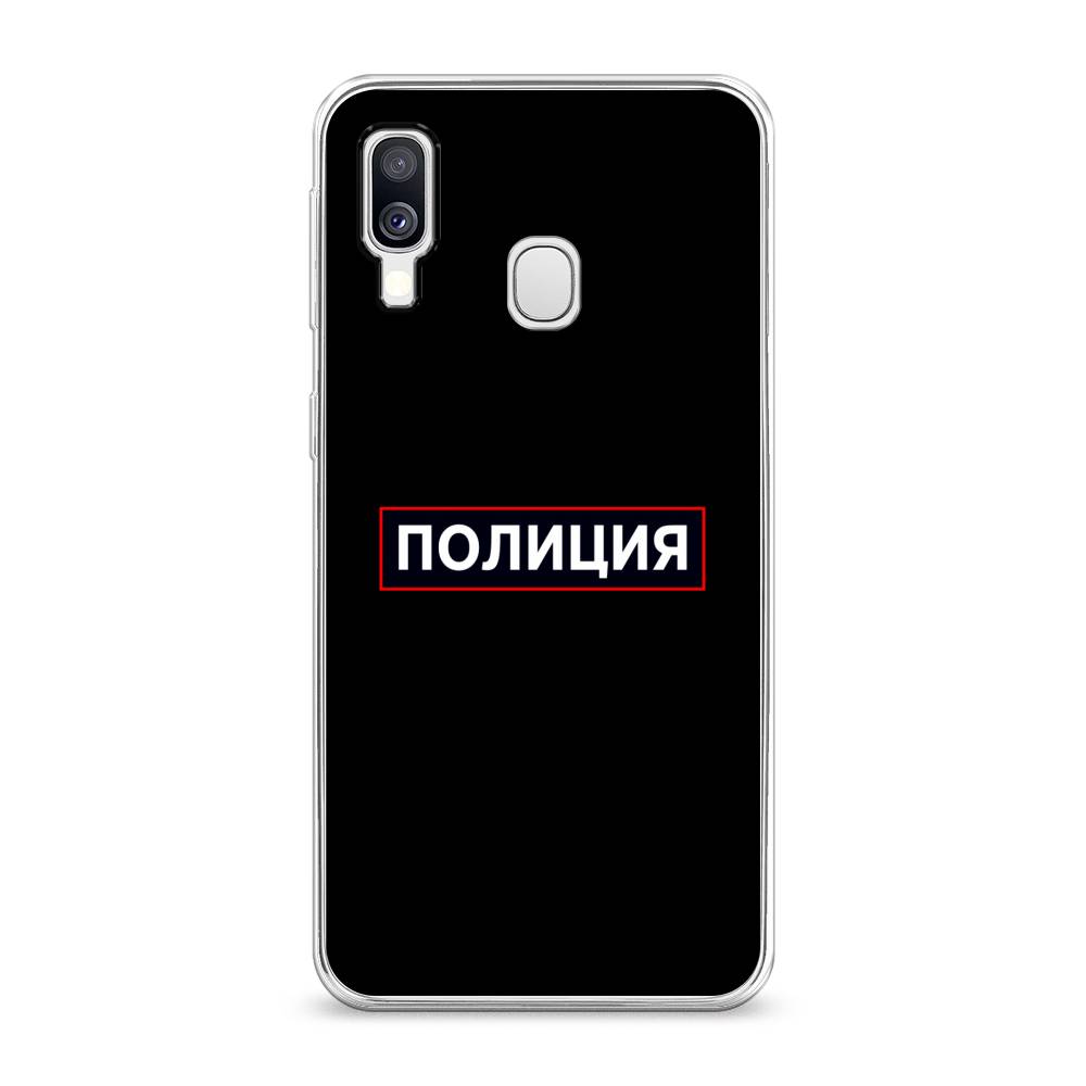 

Чехол Awog на Samsung Galaxy A40 "Police logo", Разноцветный, 28050-5