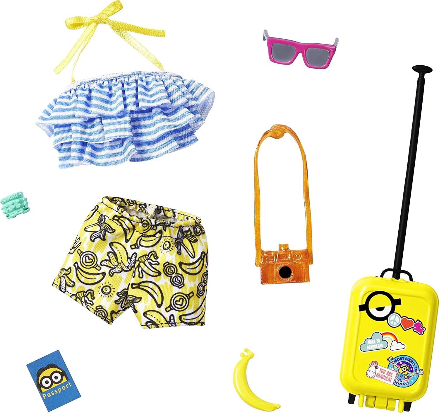 Одежда для куклы для Barbie Minions, стиль Banana GJG37