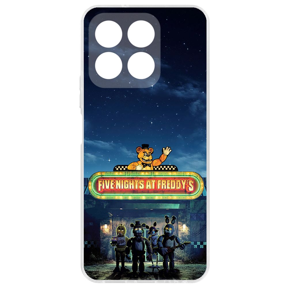 

Чехол-накладка Krutoff Clear Case ФНАФ - Банда вместе для Honor X8b, Прозрачный