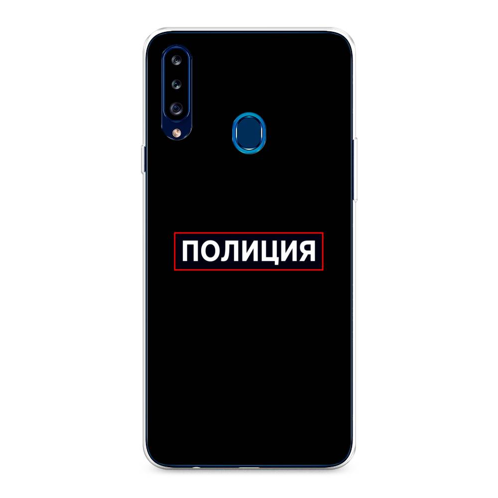 

Чехол Awog на Samsung Galaxy A20s / Самсунг A20s "Police logo", Разноцветный, 2100850-5