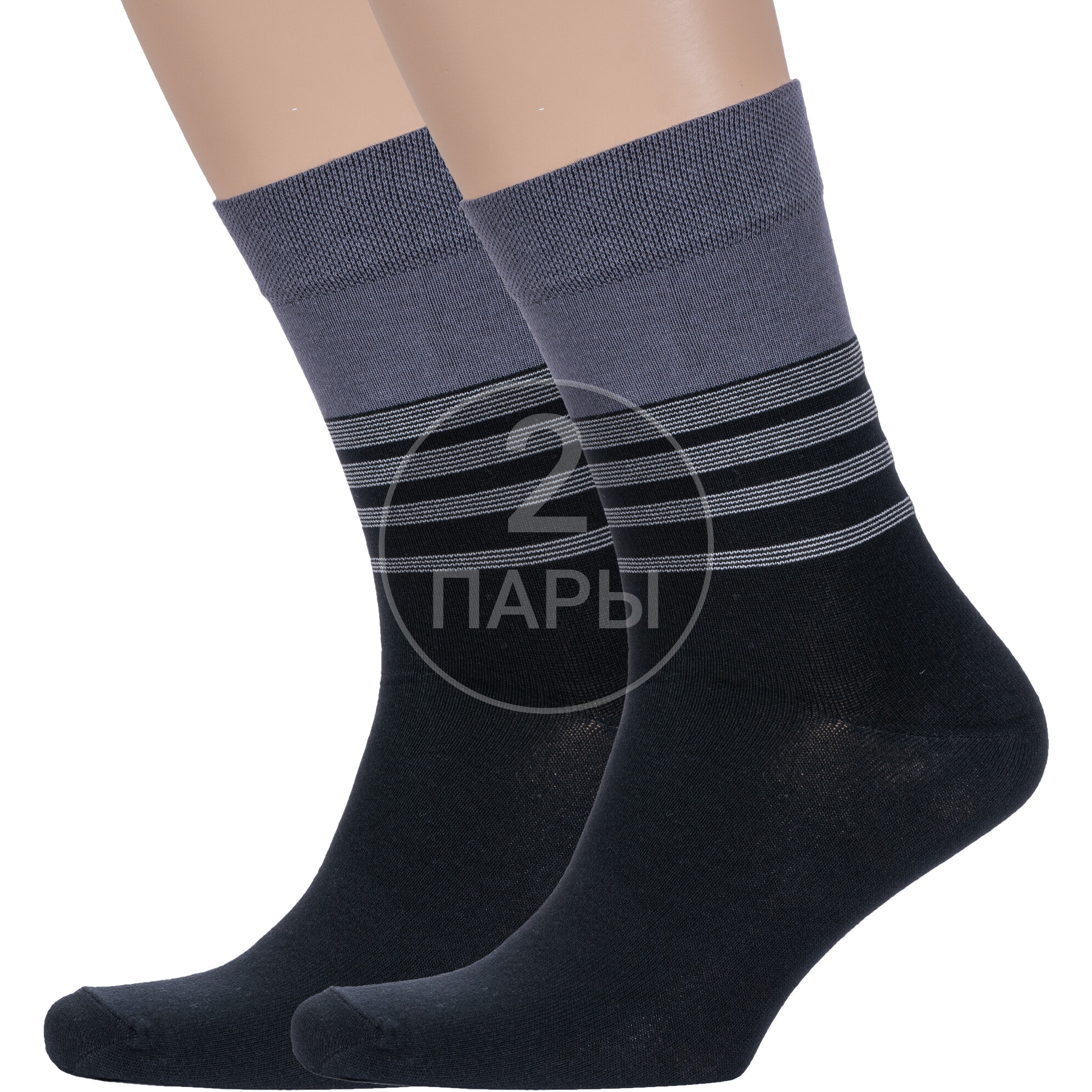 Комплект носков мужских Борисоглебский трикотаж 2-4С960 разноцветных 27-29