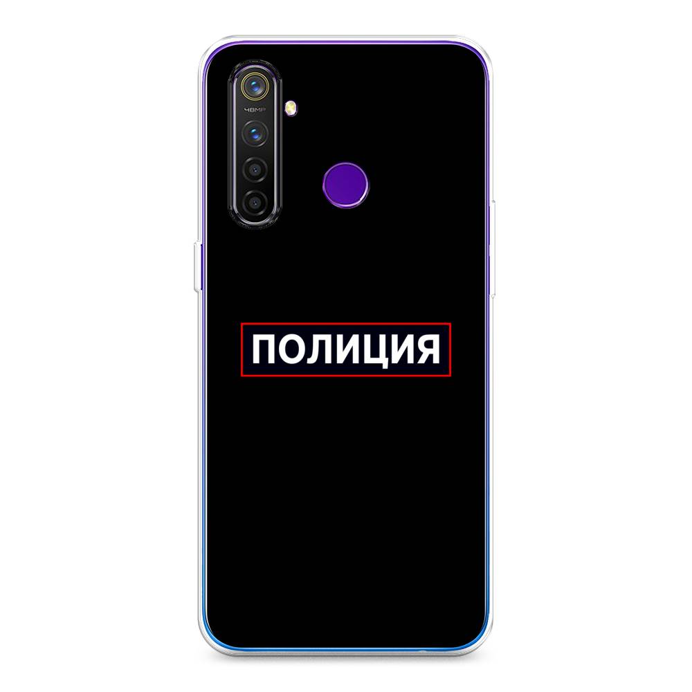 

Чехол Awog на Realme 5 Pro "Police logo", Разноцветный, 251650-5