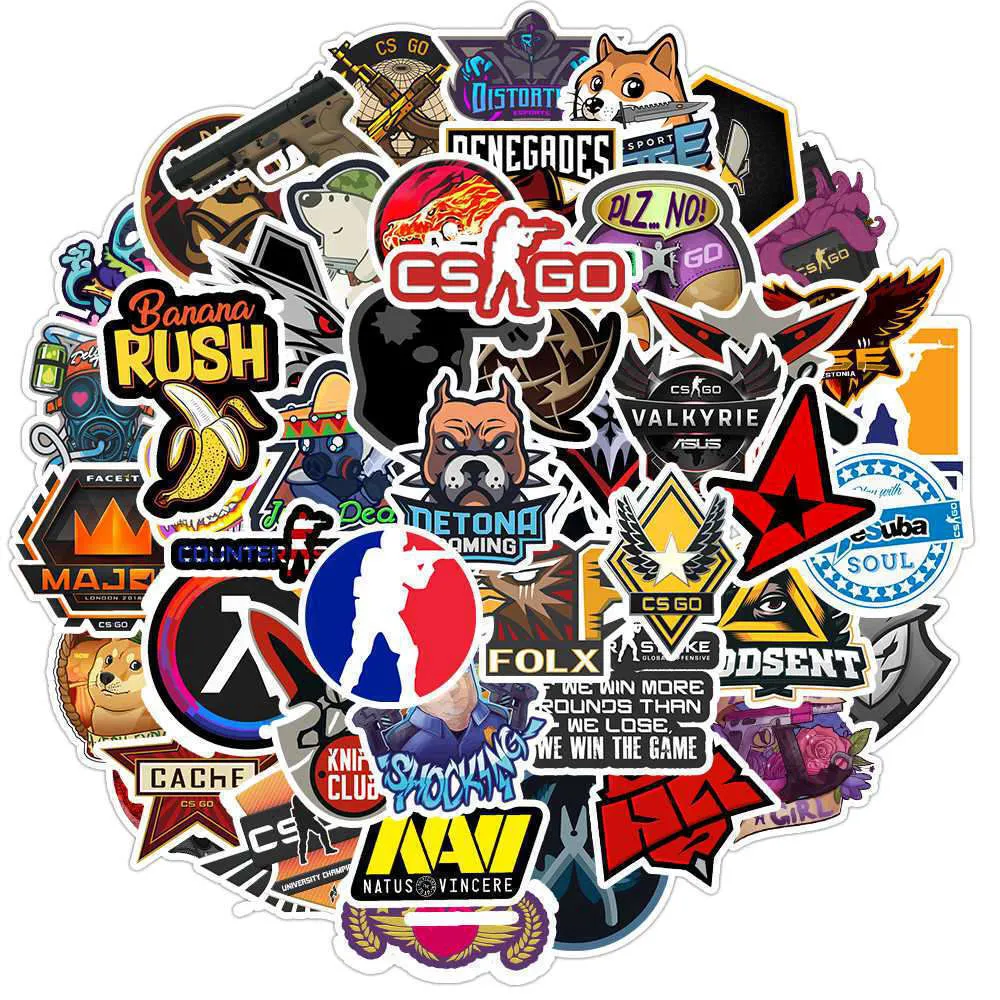 

Набор наклеек Sticker Bombing "КС ГО" 50 штук, кс
