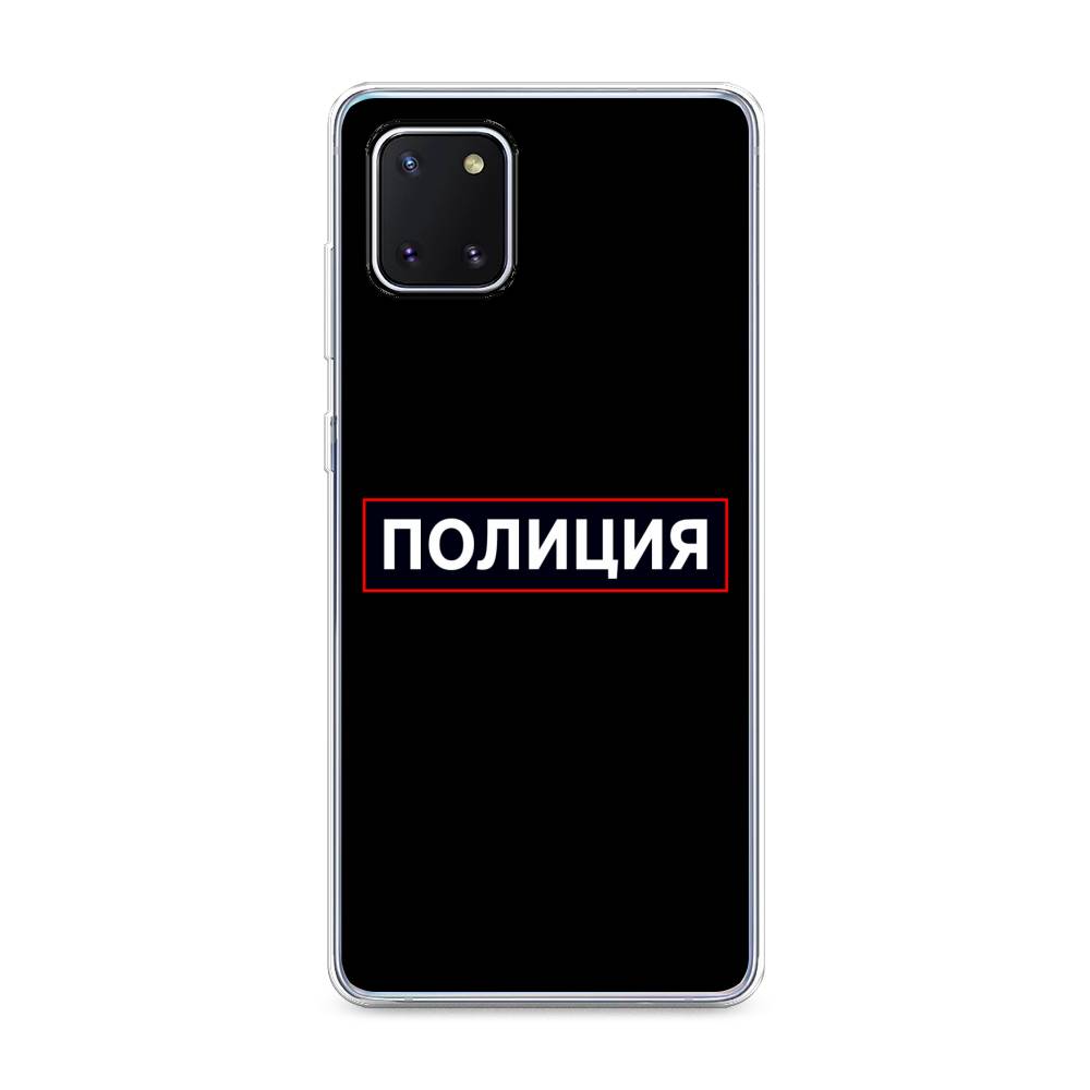 фото Чехол awog "police logo" для samsung galaxy note 10 lite