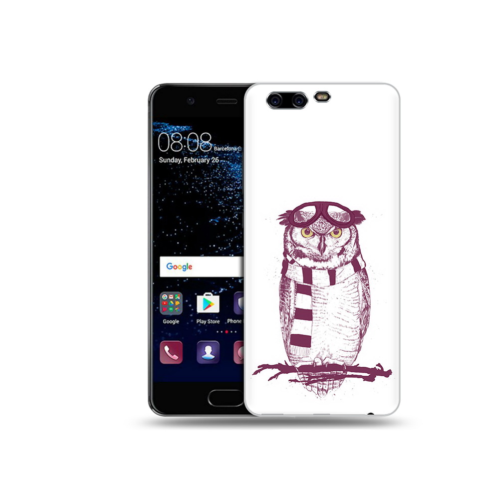 

Чехол MyPads Tocco для Huawei P10 Plus сова-летчик (PT60941.40.612), Прозрачный, Tocco