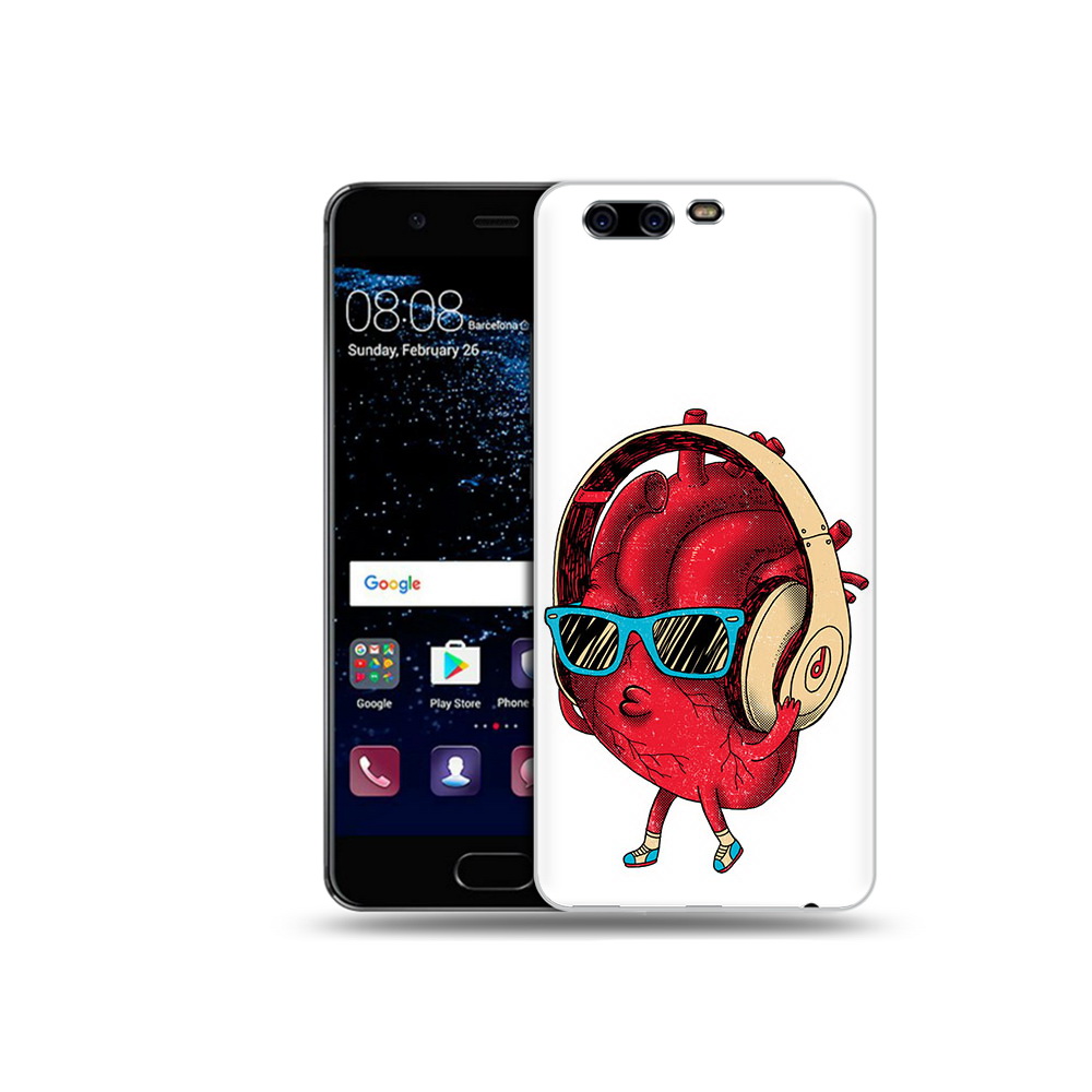 

Чехол MyPads Tocco для Huawei P10 Plus слушай сердце (PT60941.40.609), Прозрачный, Tocco