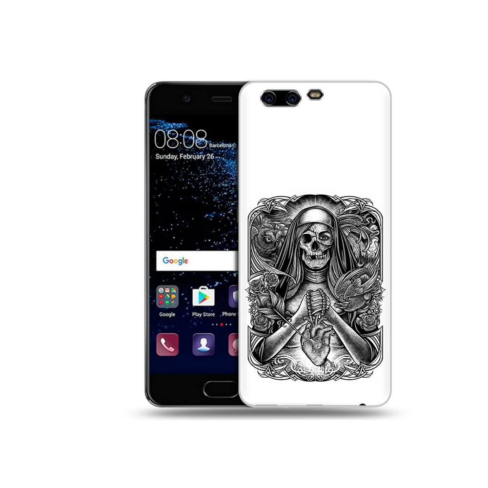 

Чехол MyPads Tocco для Huawei P10 Plus скелет с сердцем (PT60941.40.603), Прозрачный, Tocco