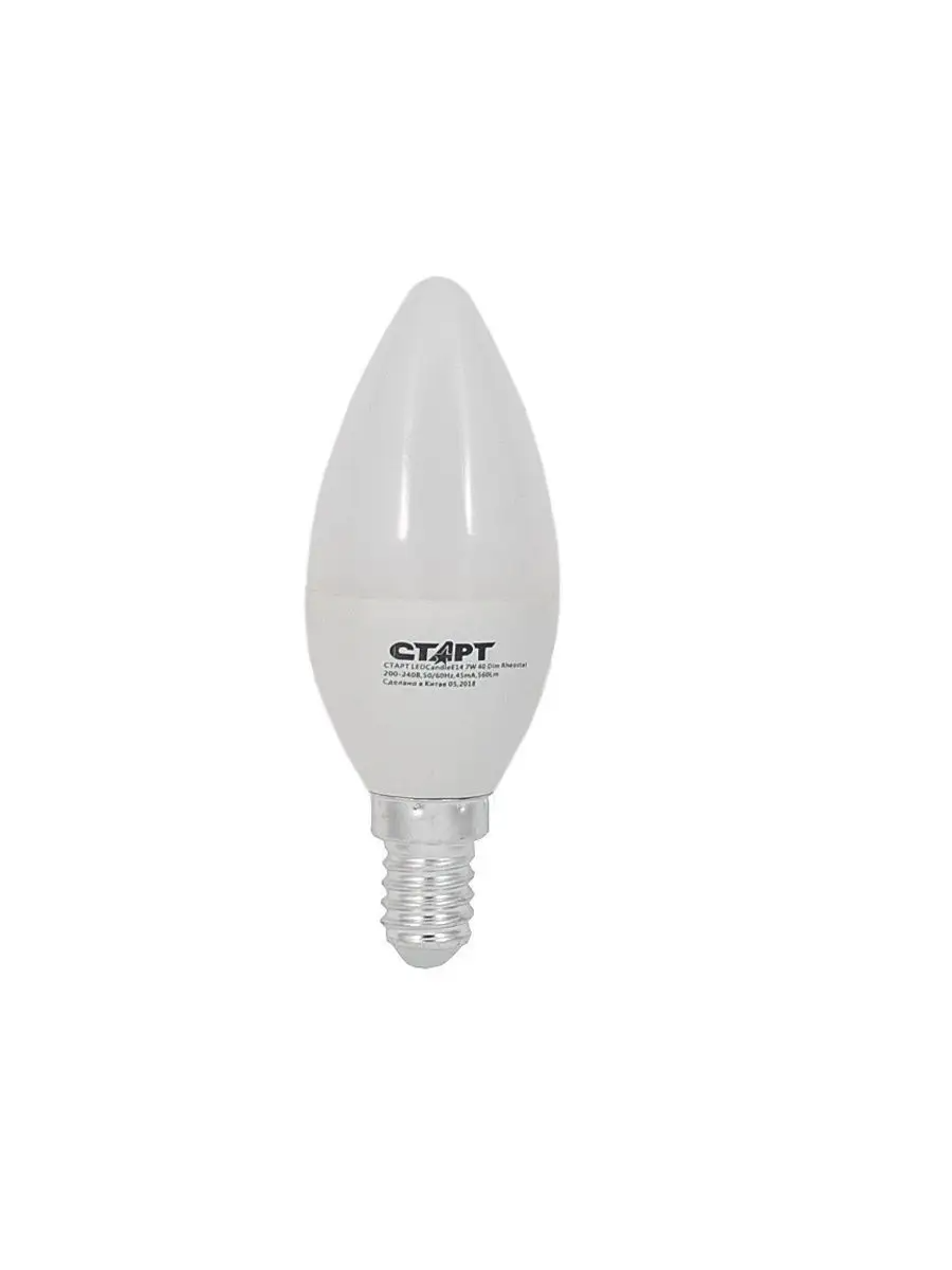 Лампа светодиодная Старт LED Candle E14 8 Вт 2700 К свеча