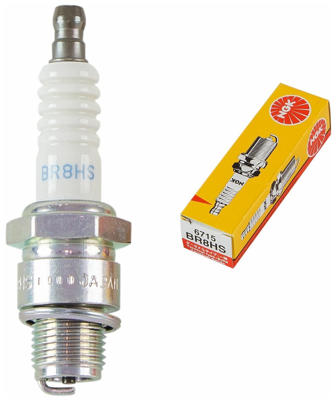 

Свеча зажигания NGK BR8HS, 1шт., BR8HS