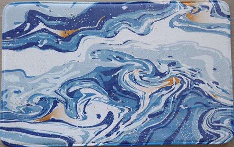 

Коврик для ванной Aquarius Marble 50x80 см голубой