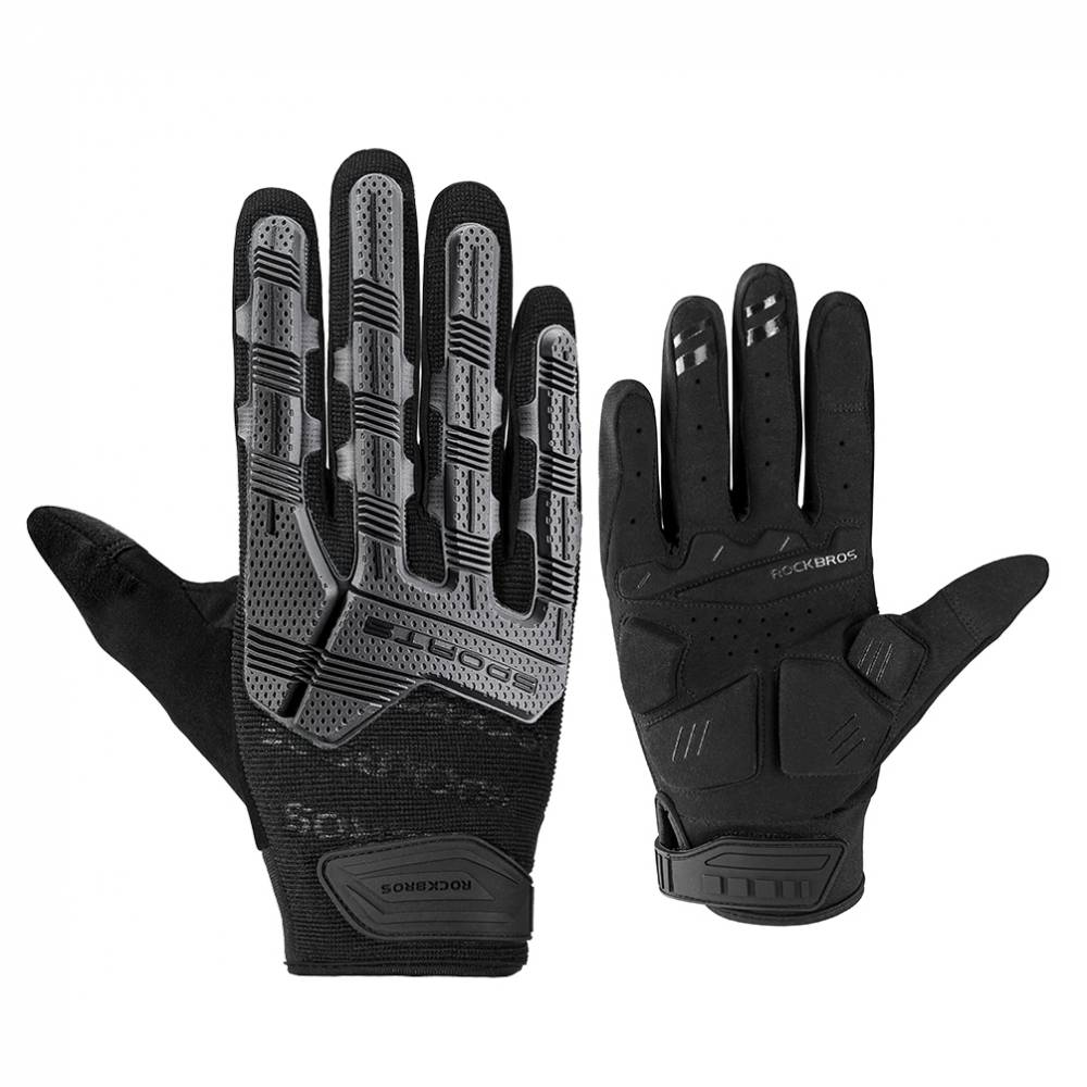 фото Перчатки велосипедные / перчатки спортивные rockbros s210, цвет черный, m (7,5)