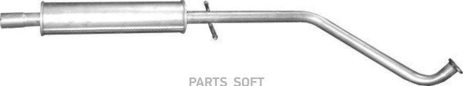 POLMOSTROW 0571 Глушитель средняя часть 1шт