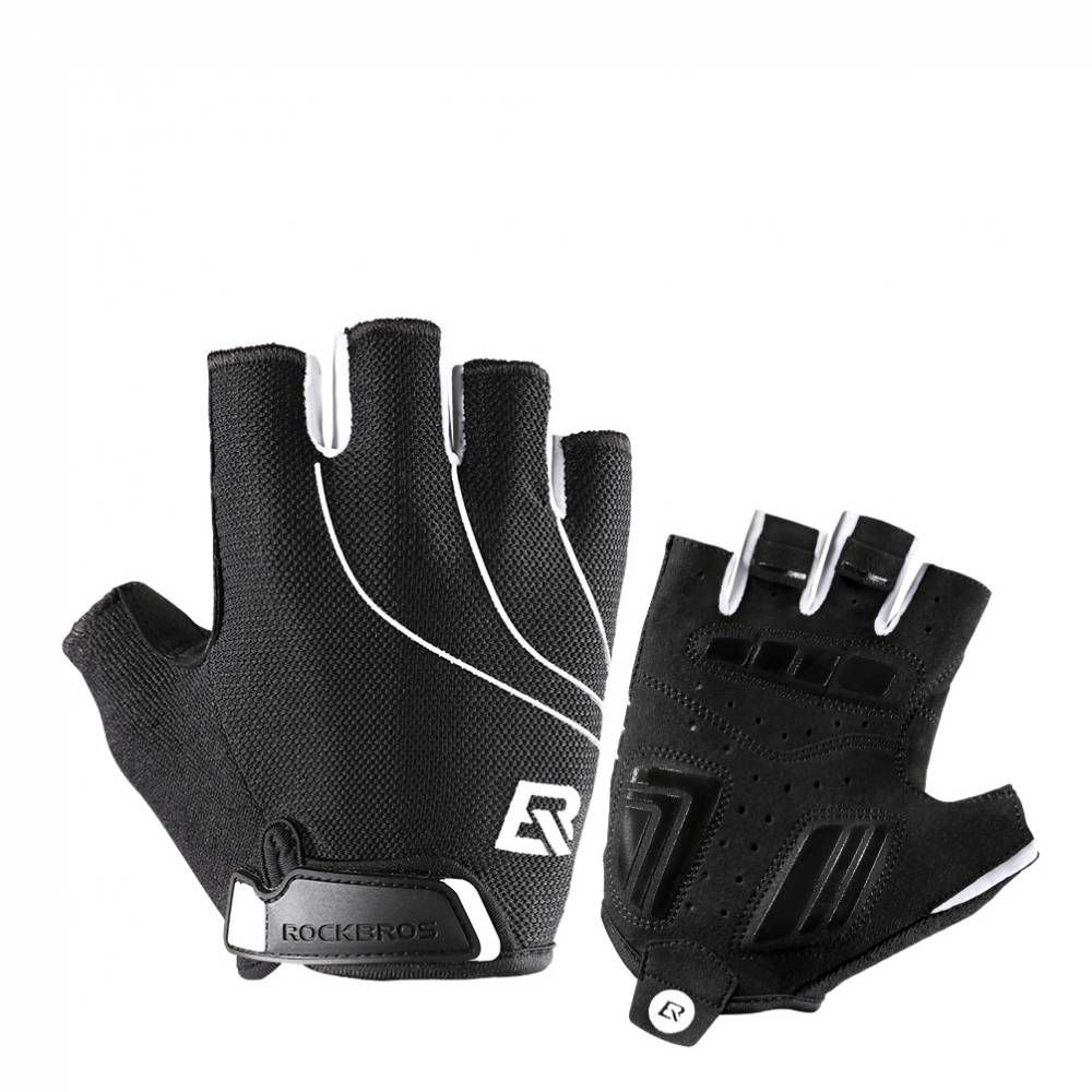 фото Перчатки велосипедные / перчатки спортивные rockbros s107, цвет черный, l (8)
