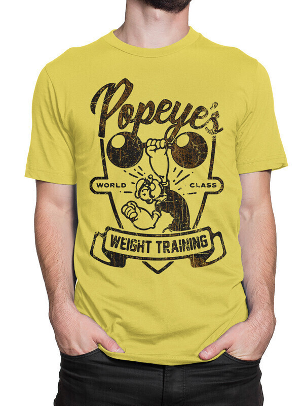 

Футболка мужская Dream Shirts Моряк Попай 10010452 желтая L, Моряк Попай 10010452
