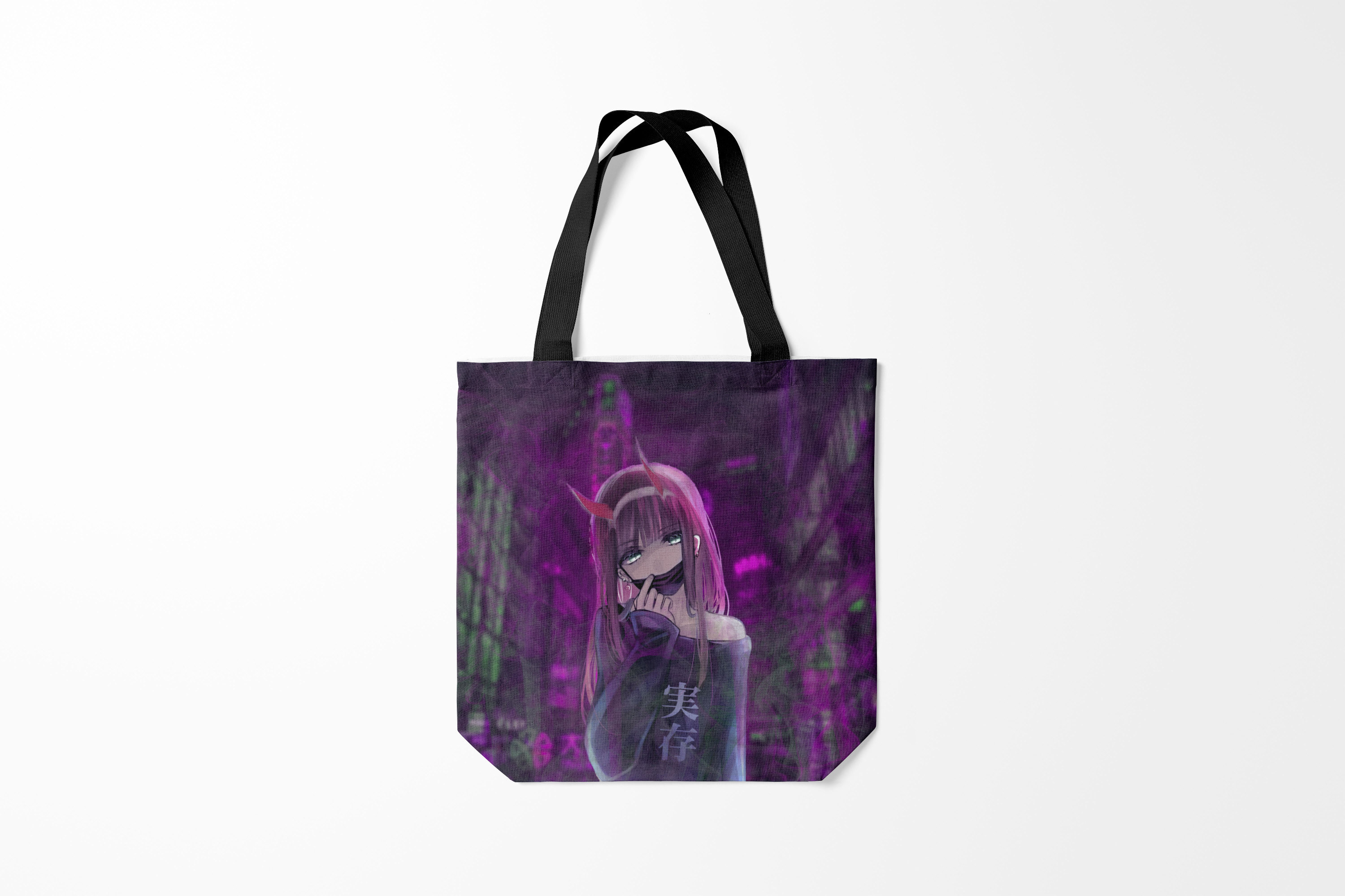 

Сумка шoппер унисекс Burnettie Darling in the FranXX Zero Two mask, фиолетовый, Darling in the FranXX Zero Two mask
